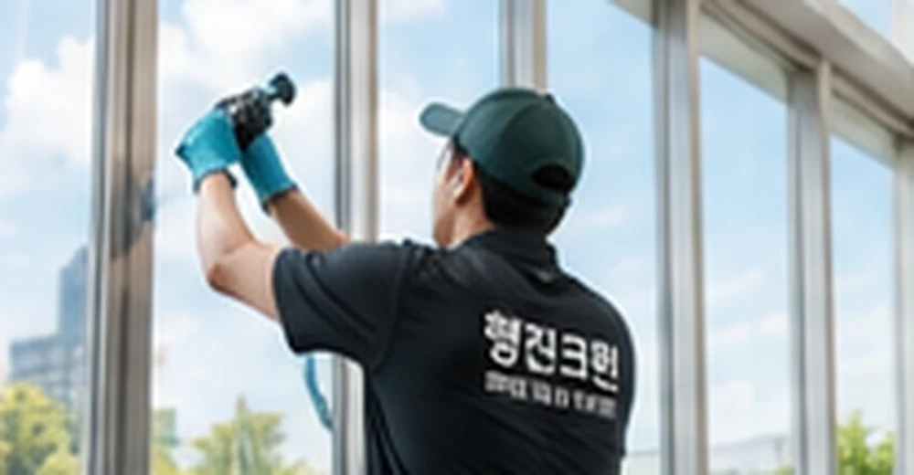 간판청소 관련 AI 연출 참고 이미지