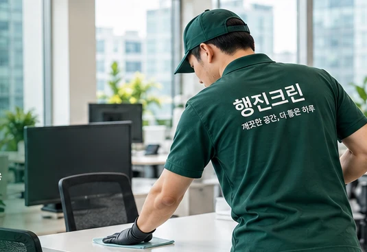 사무용의자 청소 AI 연출 참고 이미지